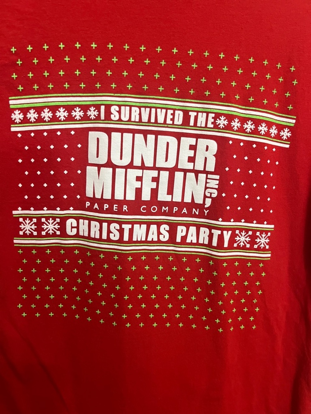 The Office Dunder Mifflin Christmas Party Medium Shirt